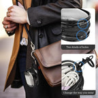 2pcs PVC Storage Bag For Organizing Data Cables, Chargers, Earphone, Earbud, Keys, Change, Camera Chips, Portable Transparent Storage