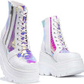 Plus Size Female Punk Style Platform Street Fashion Motorcycle Boots