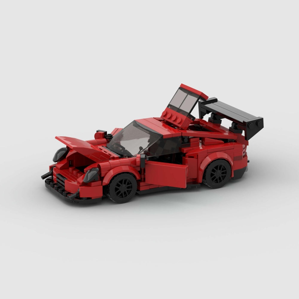 374PCS Red Sports Car  Building Blocks,Speed Champions Cars Toy Building Sets,City Racing Cars DIY Building Bricks For Kids And Adults
