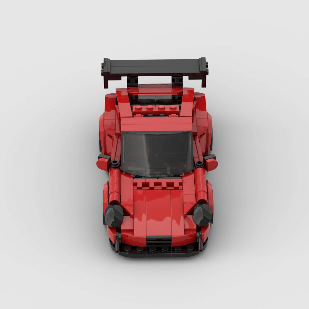 374PCS Red Sports Car  Building Blocks,Speed Champions Cars Toy Building Sets,City Racing Cars DIY Building Bricks For Kids And Adults