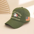 European And American Fashion Embroidery American Landmark Flag Baseball Cap Fashionable Embroidered Words Soft-brimmed Baseball Cap Suitable For Daily Commuting
