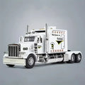 Rear Pull Truck -1-24 Ratio Collectible Alloy Model Car Toy With Realistic Design, Detailed Wheels And Chrome Elements, Perfect Gift For Young People, Birthday Present