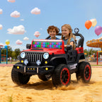 24V Children's Riding Toy, 2-seater Children's Electric Car With Remote Control, 4WD Motor