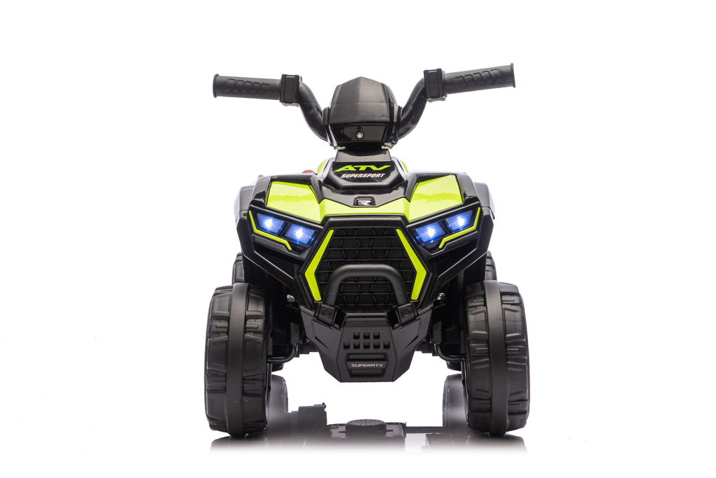 Ride On ATV, 6V Mini Off-Road Battery Powered Motorized Quad For Kids, Anti-Slip Wheels, RWD 4-Wheeler Electric Ride On Toy Car For Toddlers 3-5