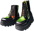 Plus Size Female Punk Style Platform Street Fashion Motorcycle Boots