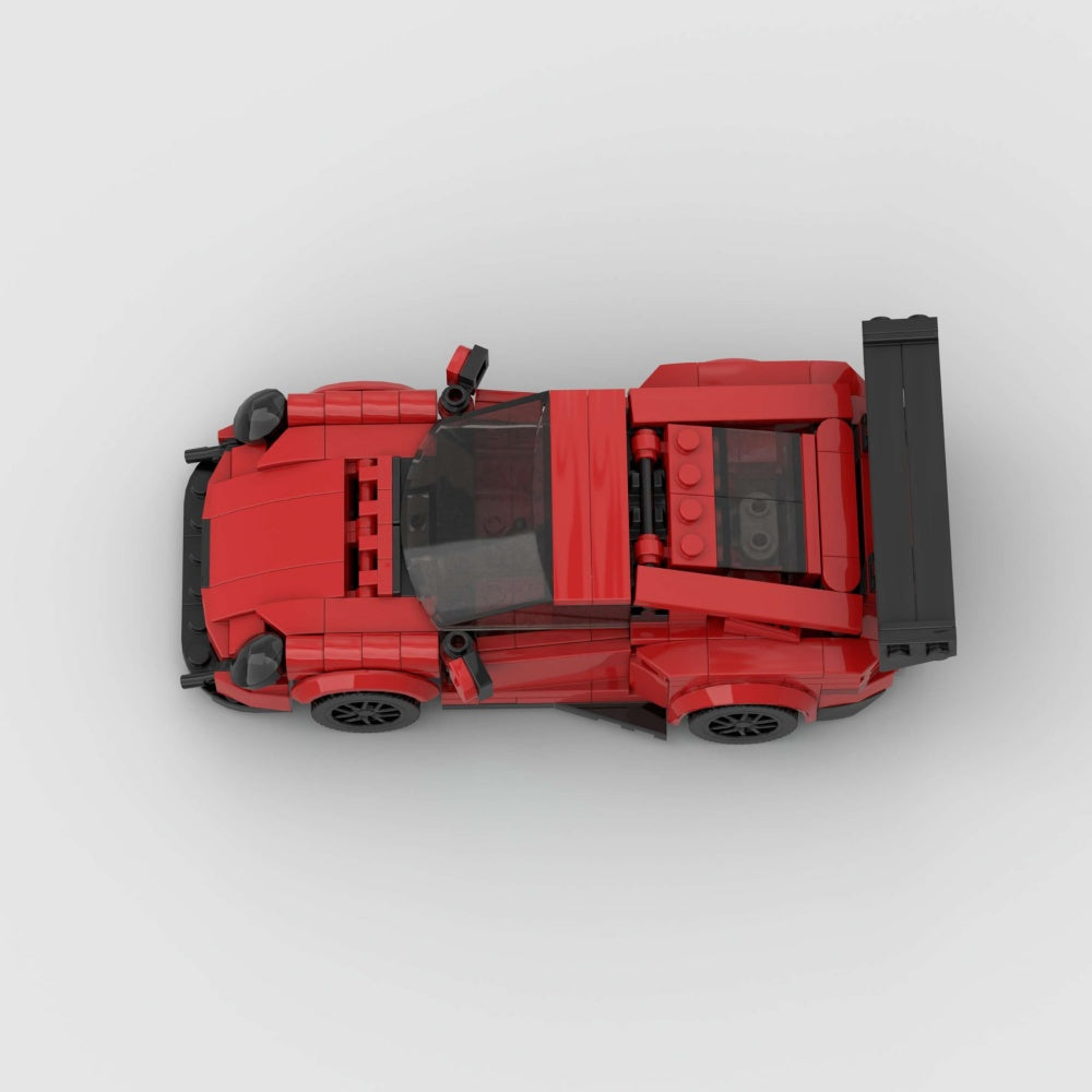 374PCS Red Sports Car  Building Blocks,Speed Champions Cars Toy Building Sets,City Racing Cars DIY Building Bricks For Kids And Adults