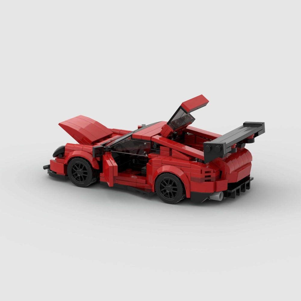 374PCS Red Sports Car  Building Blocks,Speed Champions Cars Toy Building Sets,City Racing Cars DIY Building Bricks For Kids And Adults